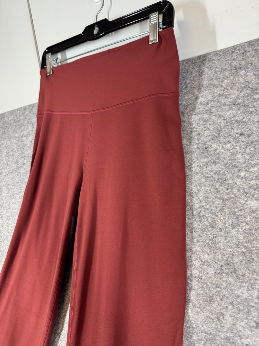 Lululemon Groove Super High Rise Flared Leg Pants Burgundy Size 8 Yoga Pants Gym - Picture 7 of 14
